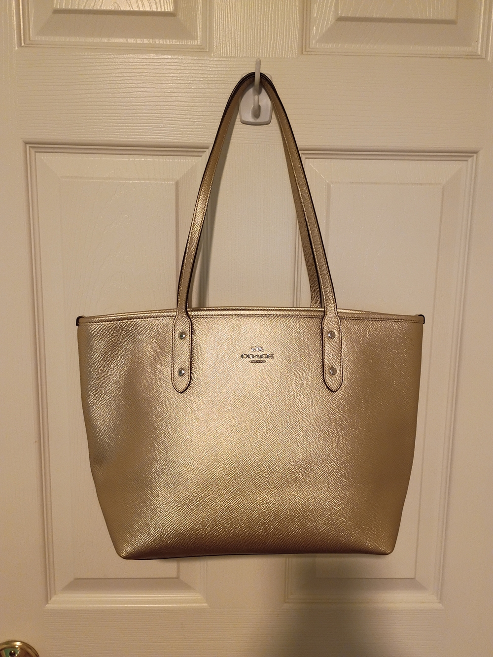 Coach Metallic Gold Tote Bag NWOT BEAUTIFUL!